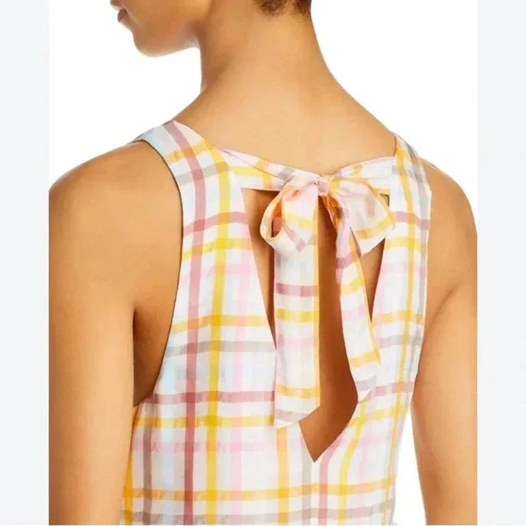 Cinq à Sept Astor V-neck Tiered Plaid Print Maxi Dress - Picture 6 of 13